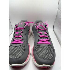 Under Armour Women Gray Pink Running Shoes Sneakers Athletic Trainers‎ Size 5.5